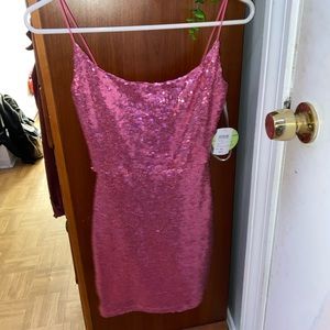 pink homecoming dress